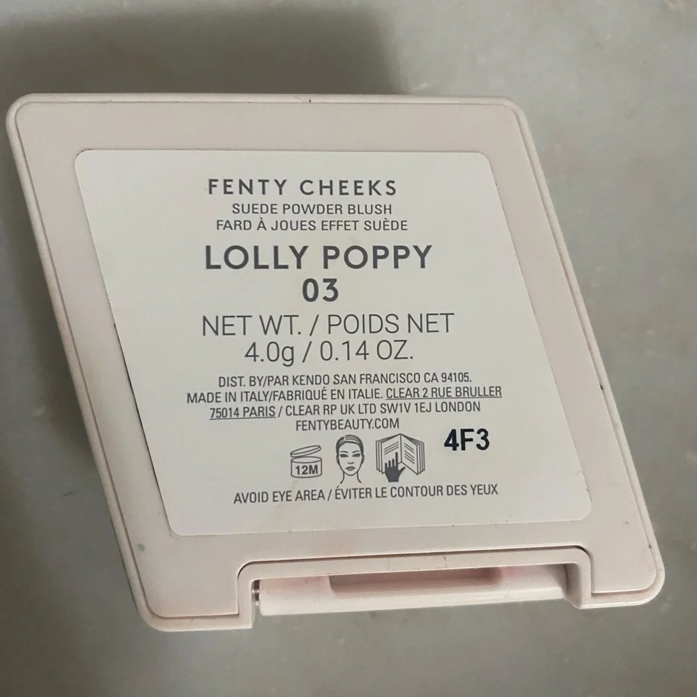 Fenty Beauty Blush 🌺 Shade Lilly Poppy – Vibrant Coral Glow!